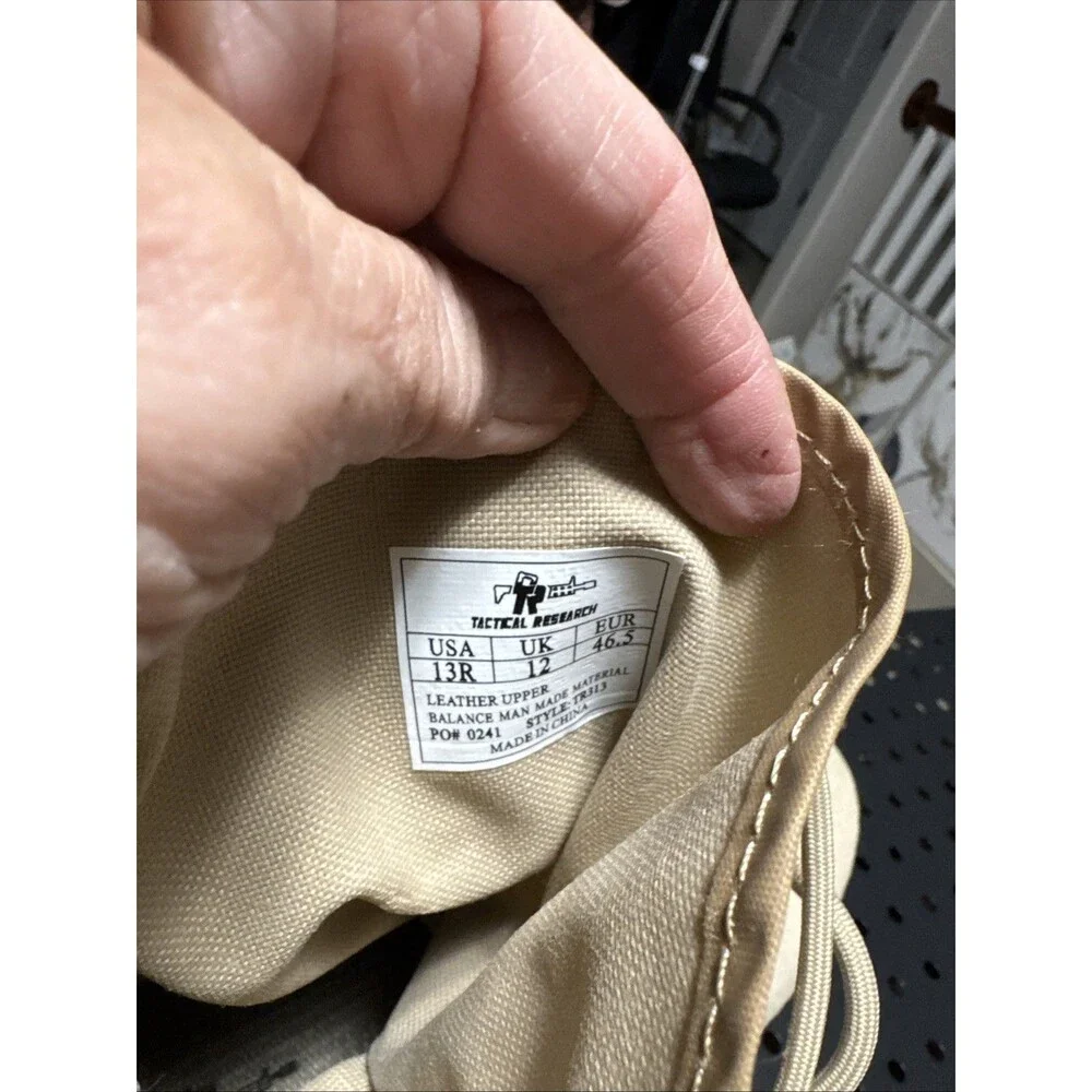 BELLEVILLE TR313 TACTICAL RESEARCH MINIMALIST COMBAT BOOTS - SZ 13R - NWT